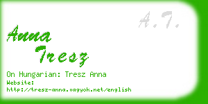 anna tresz business card